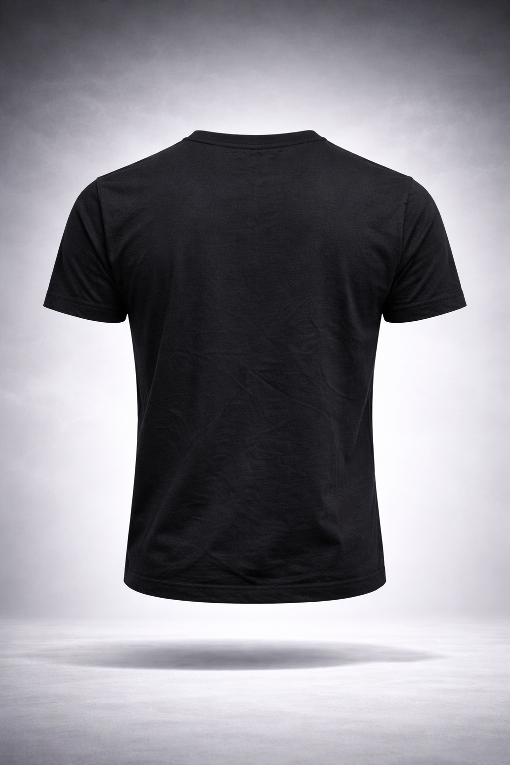 Black Round Neck T-Shirt